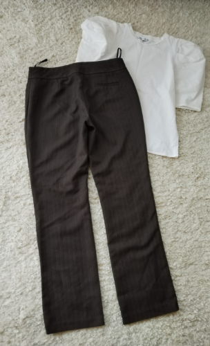 F&F ☆ braon pantalone na prugice ☆ 40/L ☆ thumbnail #3