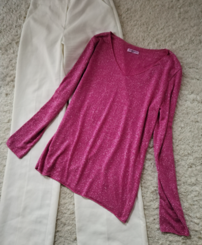 Roze svetlucava bluza