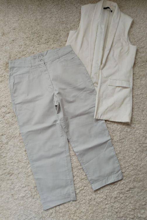 ZERRES pantalone svetlo sive slika #5