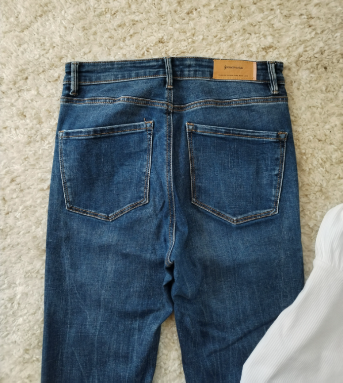 STRADIVARIUS 🎼 visoki struk farmerke ☆ 40/L ☆ slika #5