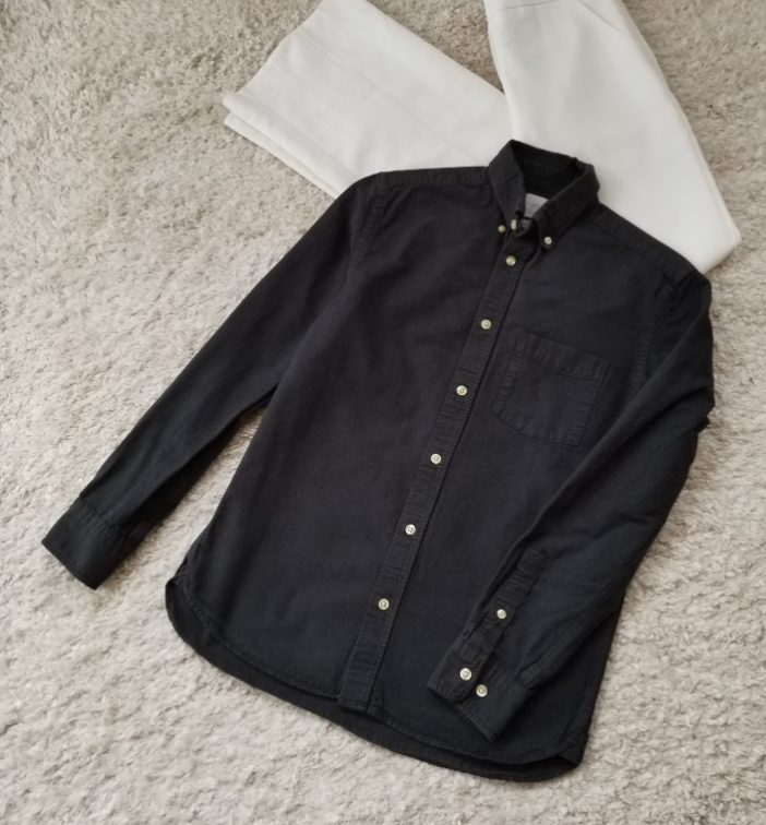 H&M tamno siva kosulja ☆ S/M ☆ 100% Pamuk ☆ slika #3