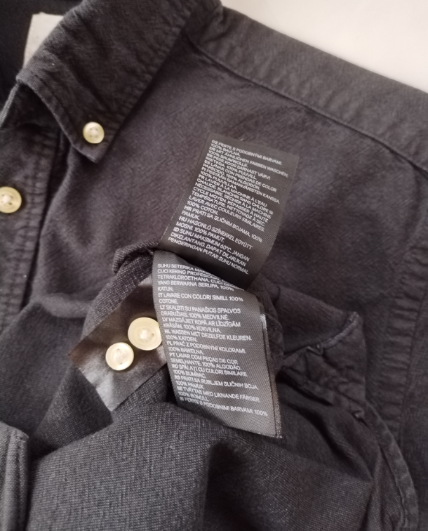 H&M tamno siva kosulja ☆ S/M ☆ 100% Pamuk ☆ slika #4