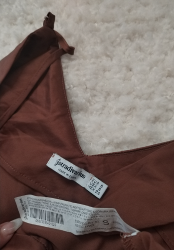 STRADIVARIUS braon saten haljina thumbnail #2