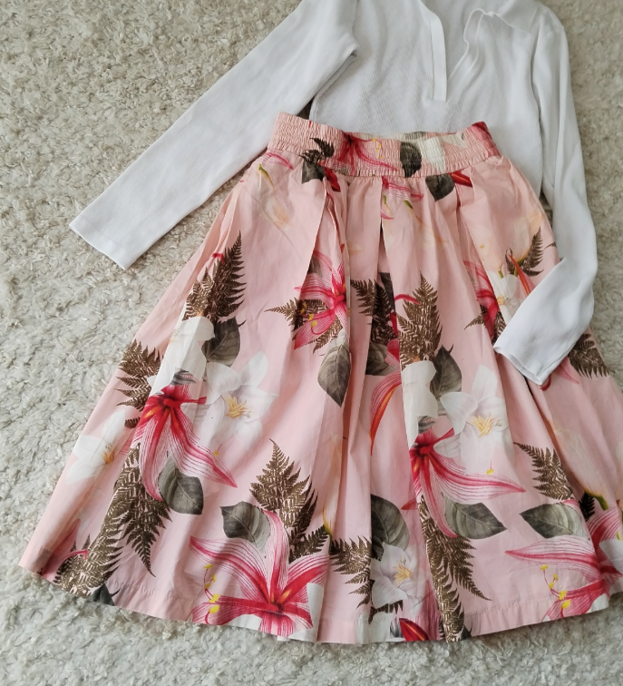 ZARA ☆ boho suknja do kolena ☆ slika #1