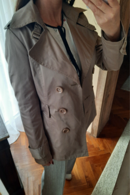 Trench coat otmen clasic braon krem slika #2