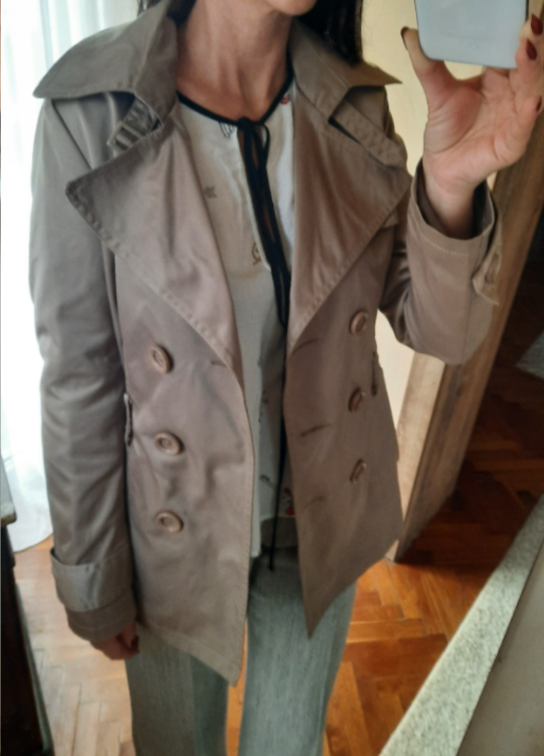 Trench coat otmen clasic braon krem slika #3