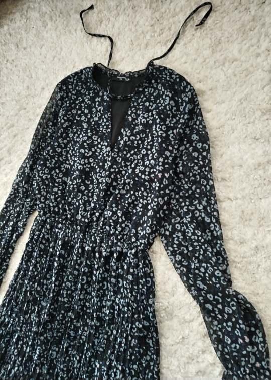 RESERVED plisirana boho haljina slika #3