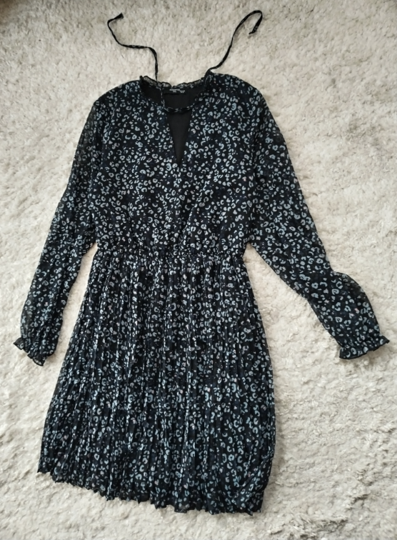 RESERVED plisirana boho haljina slika #2