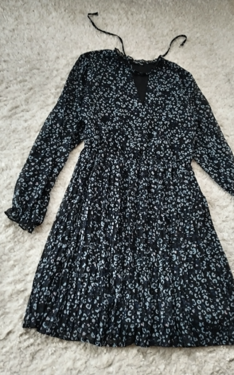 RESERVED plisirana boho haljina slika #4