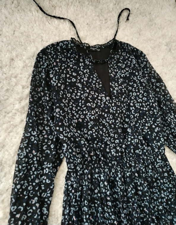 RESERVED plisirana boho haljina slika #5