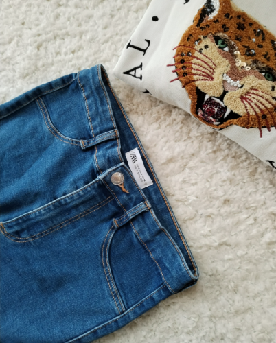 ZARA farmerke hight waist kao nove thumbnail #3