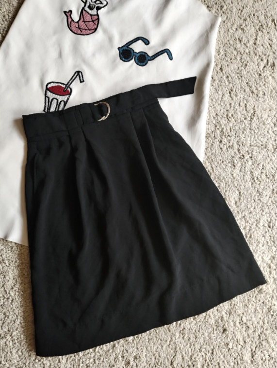 H&M visoki struk suknja slika #2
