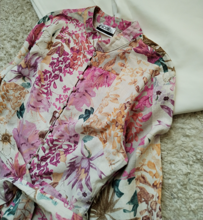 SOBE ☆ haljina košulja sa pojas kaišem ☆Pamuk☆ slika #4