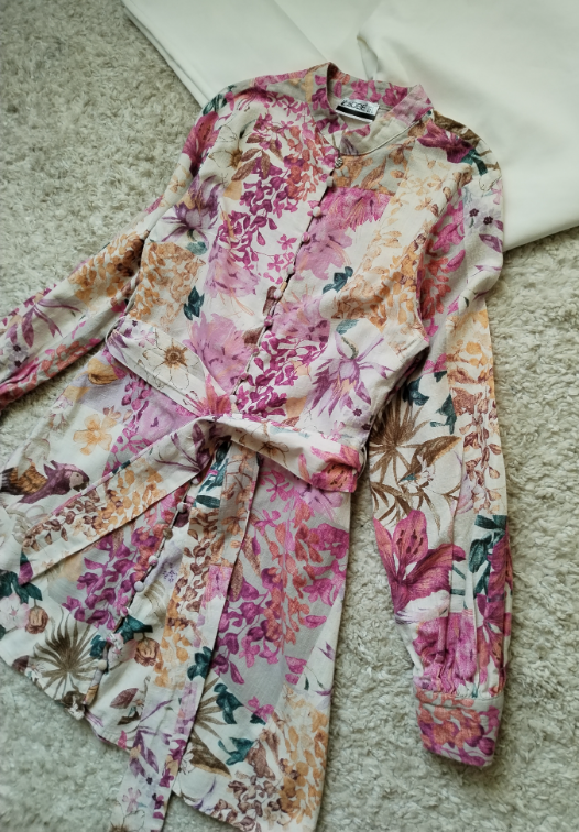 SOBE ☆ haljina košulja sa pojas kaišem ☆Pamuk☆ slika #5