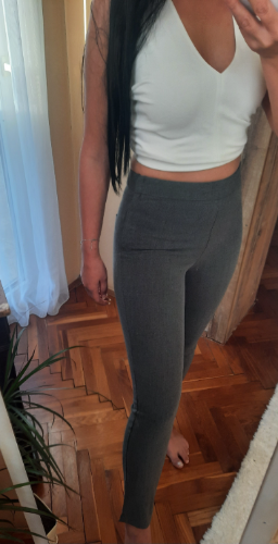 STRADIVARIUS duboke sive pantalone