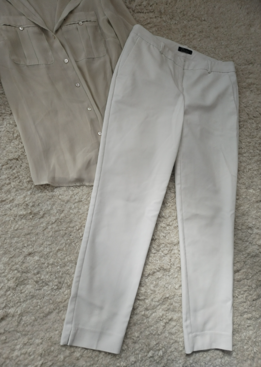 Bele cigaret pantalone do članka slika #3