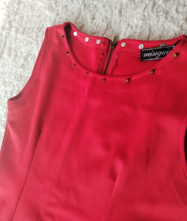 MISSGUIDED karmin crvena atraktivna haljina slika #3