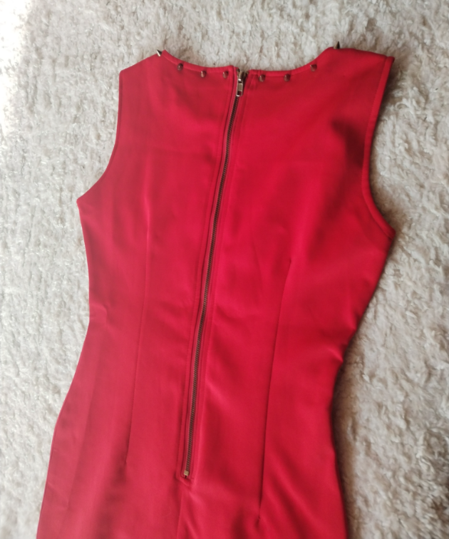 MISSGUIDED karmin crvena atraktivna haljina slika #4