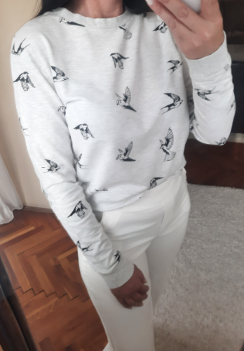  H&M duks sa printom lasta XS/S 