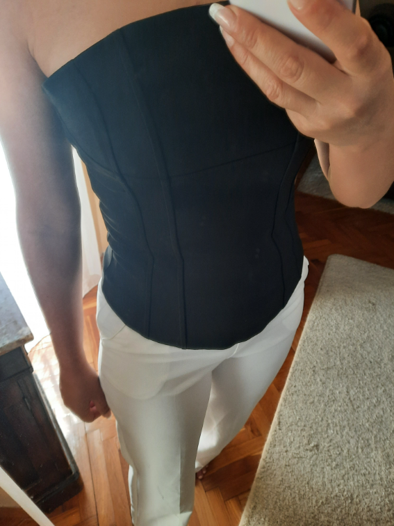  H&M korset top za sakoe kao novo slika #3