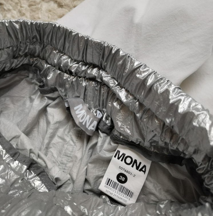 MONA silver visoki struk šorc ☆ Vel 38/M ☆ slika #2