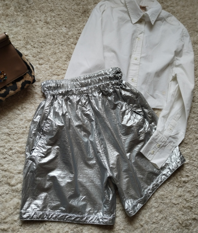 MONA silver visoki struk šorc ☆ Vel 38/M ☆ slika #3