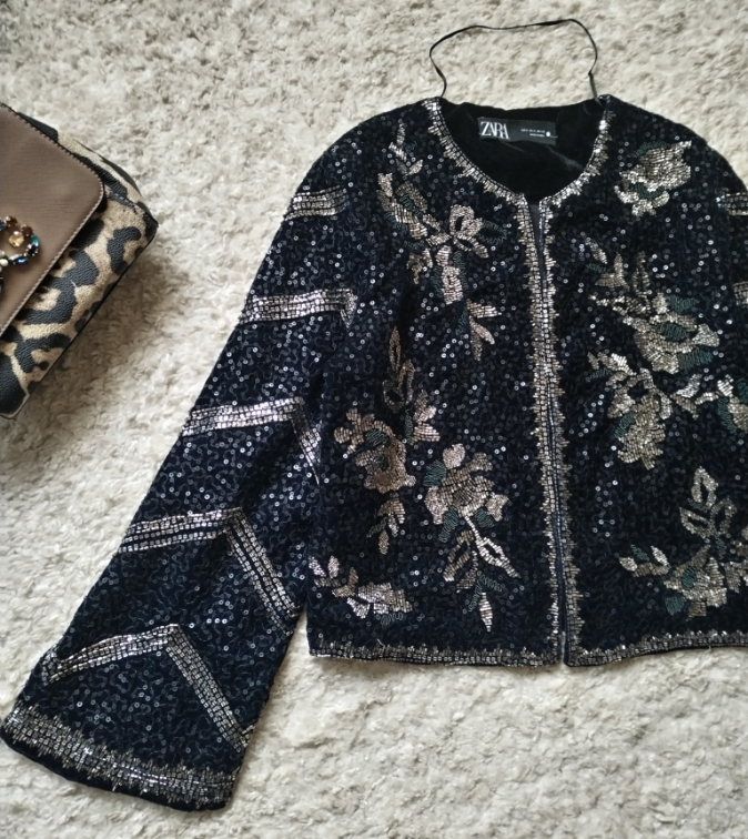 ZARA sako od perli ☆ Vel S/M ☆ slika #1
