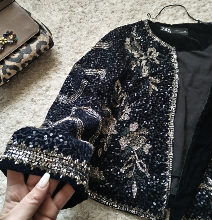 ZARA sako od perli ☆ Vel S/M ☆ slika #4