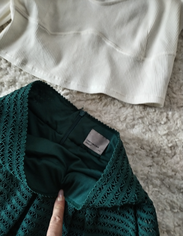 VERO MODA zelena suknja slika #2