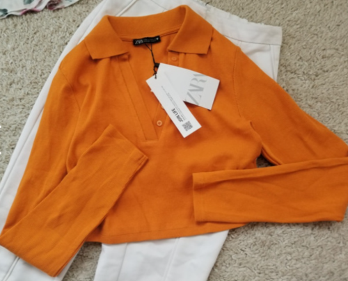 ZARA crop rebrasti sa etiketom
