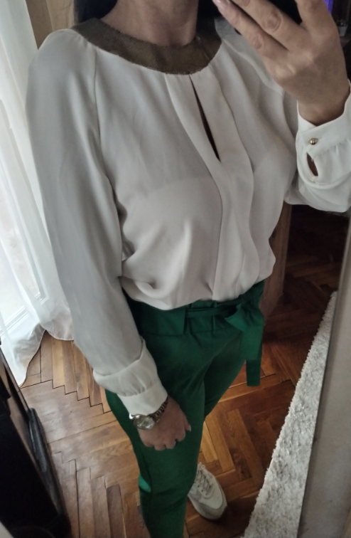 MANGO bluza finijeg materijala slika #3