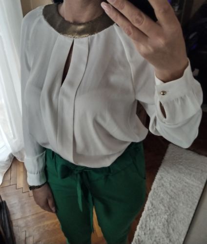 MANGO bluza finijeg materijala