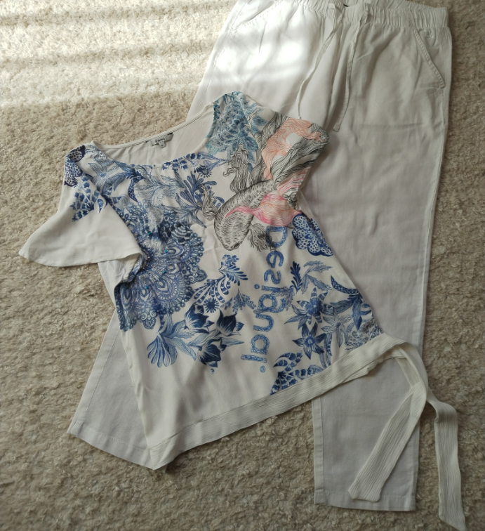 DESIGUAL boho majica ☆Viskoza ☆ Vel 38/M ☆ slika #5