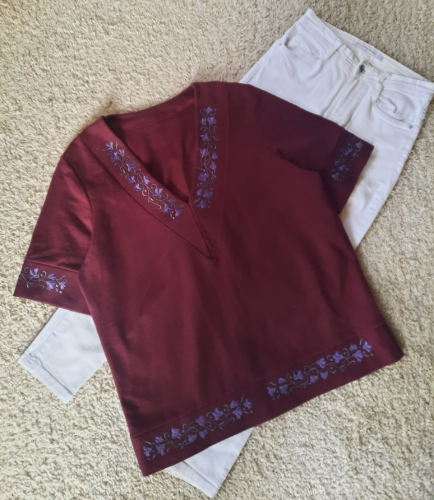 Deblja bluza duks sa vezom oversized thumbnail #2