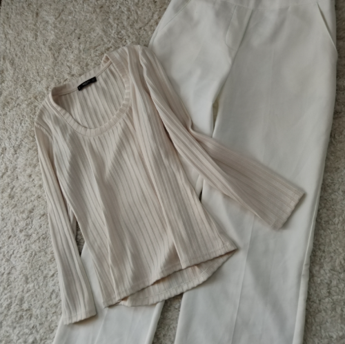MANGO bluza puderaste krem boje thumbnail #2