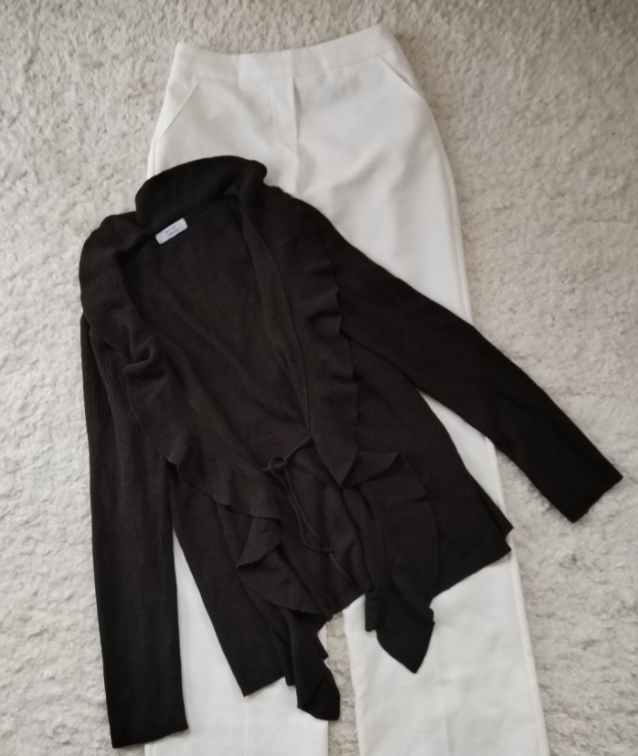 PETITE Collection Lux dzemper tamno braon slika #4