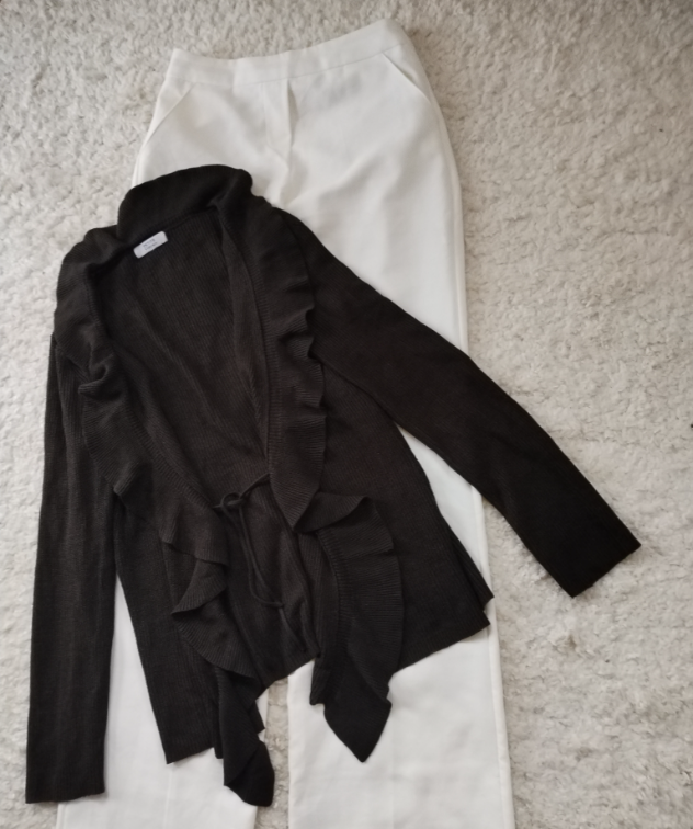 PETITE Collection Lux dzemper tamno braon slika #3