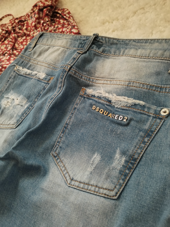 DSQUARED teksas šorc duži slika #4