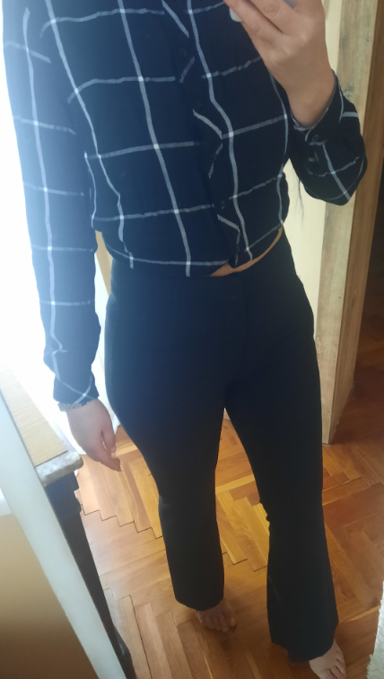 ZARA uske sa zvonastim nogavicama duboke pantalone slika #5