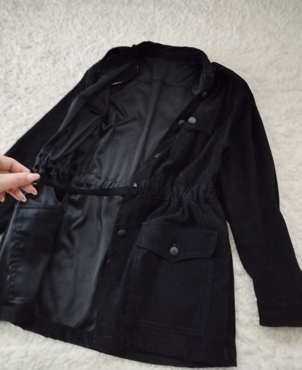 Oversized plisana jakna ravnog kroja  slika #1