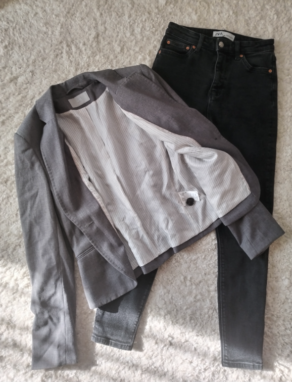 H&M sivi sako perfektan  slika #1