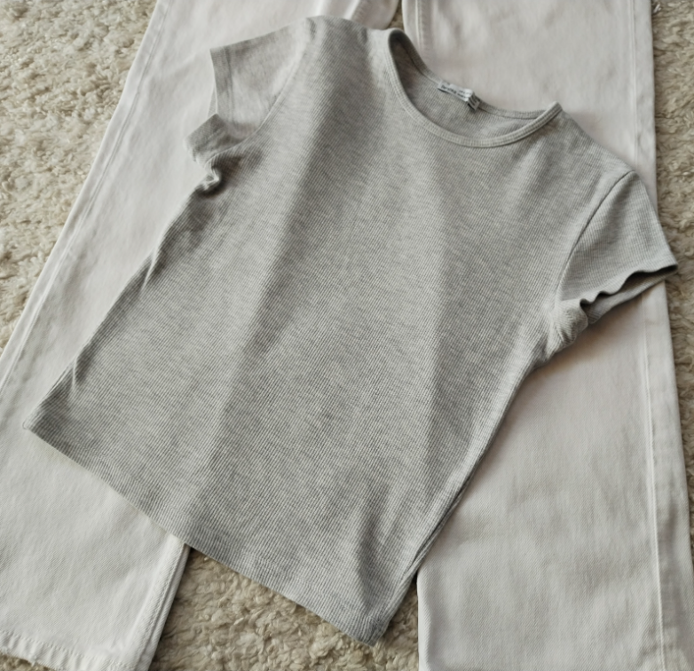 BERSHKA rebrasta majica ☆ slika #3