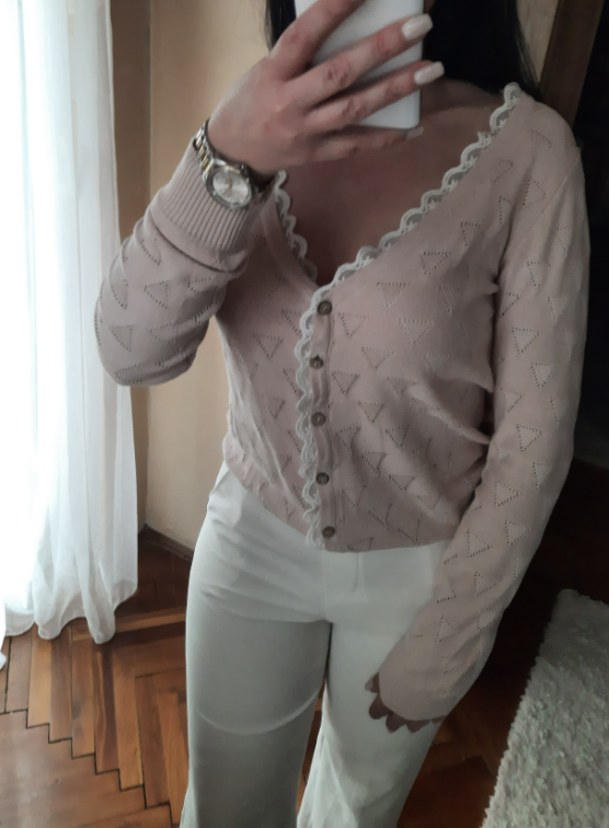 DILVIN svetlo roze pulover slika #2