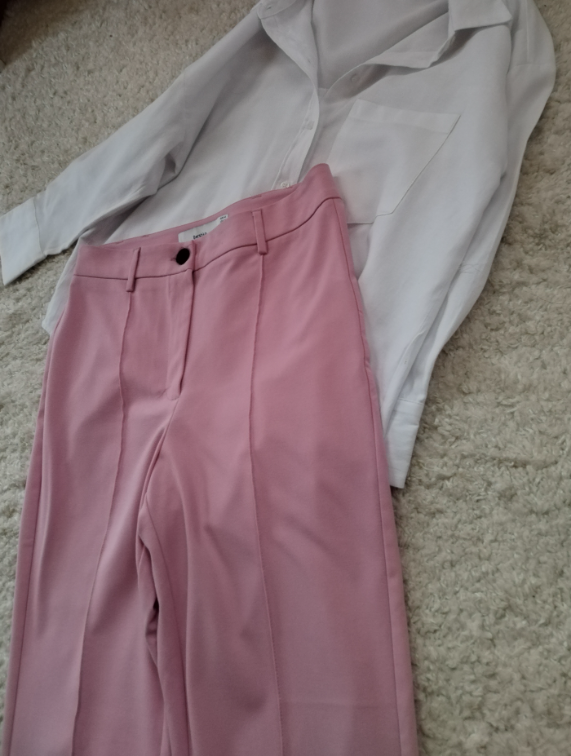 BERSHKA roze pantalone slika #5