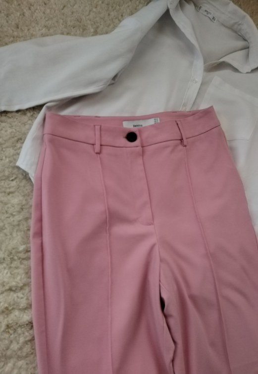 BERSHKA roze pantalone slika #1