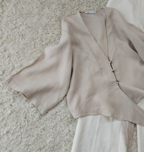 ZARA ☆ XS oversize bluza ☆ 100% Linen ☆ thumbnail #5