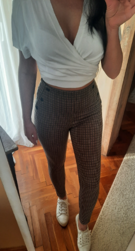 STRADIVARIUS visoki struk pantalone helanke  thumbnail #2