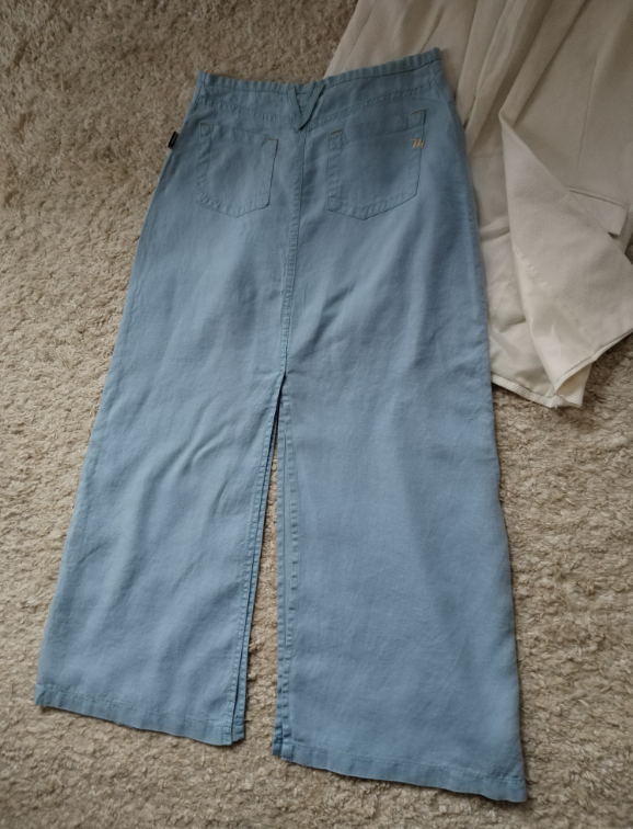 MAX & CO Max Mara maksi suknja ☆ 100% Linen ☆ S ☆ slika #4