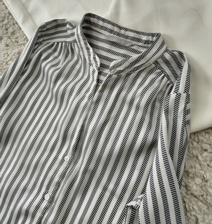 H&M košulja bela sa printom ☆ Vel 38/ M ☆ slika #1