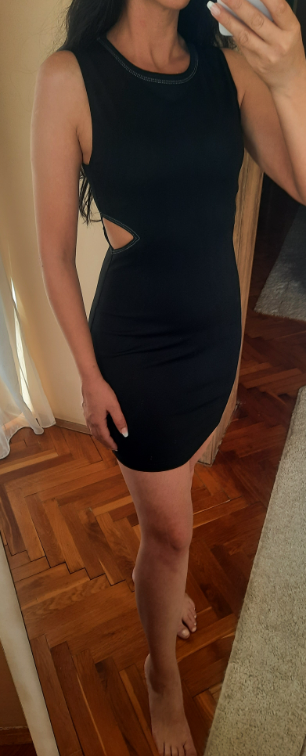 ZARA uska haljina sa otvorima slika #1